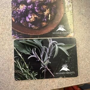 Massage heights gift cards